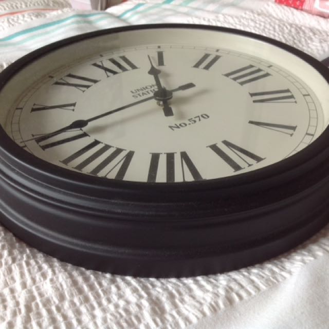 Pottery Barn Wall Clock Furniture Home Decor On Carousell