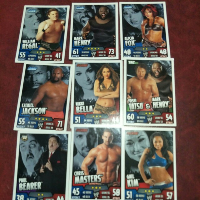 Selling Wwe Slam Attax Rumble Cards Toys Games Board Games Cards On Carousell