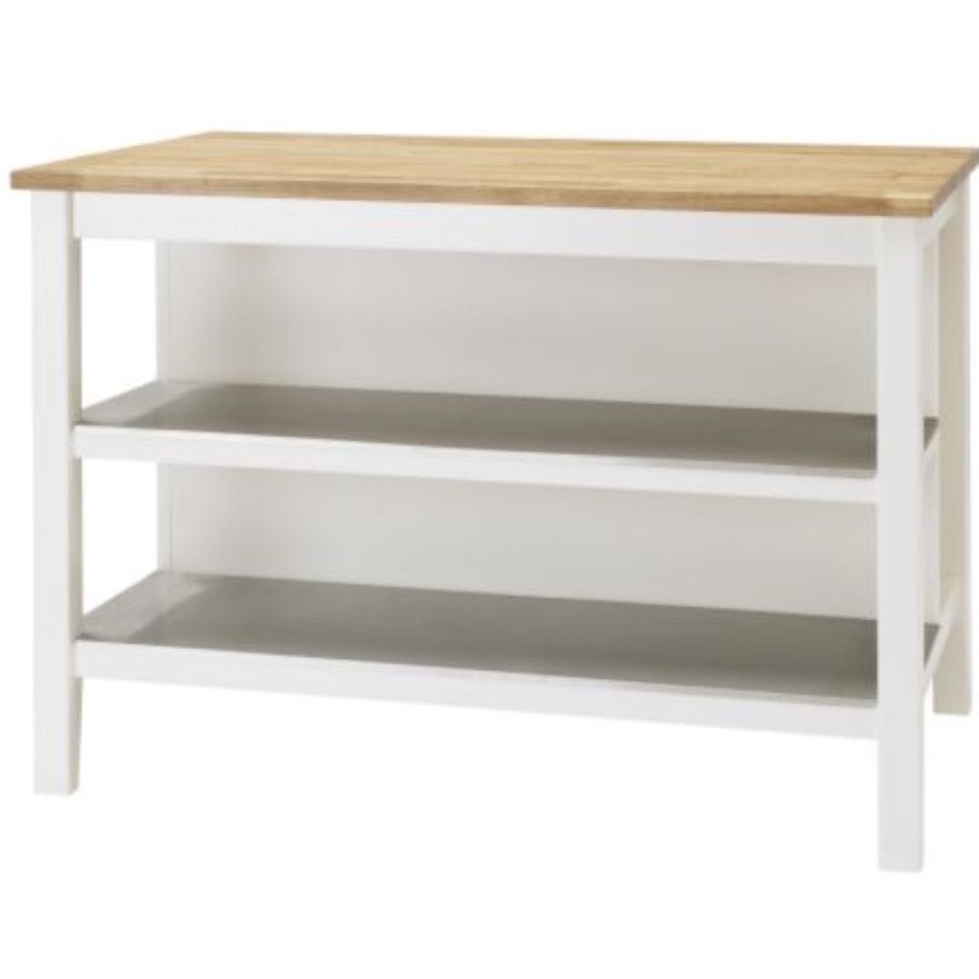 Stenstorp Kitchen Island White Oak Furniture Tables Chairs On Carousell