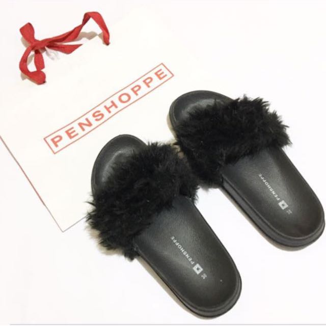 Penshoppe furry slippers online