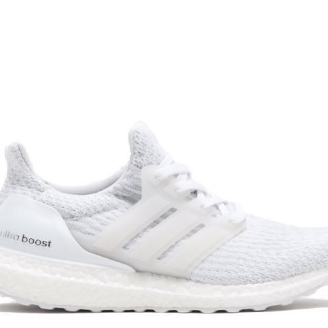 Ultra Boost 3.0 Triple White (Adidas, NMD, Primeknit, Nike, Flyknit), Men's  Fashion, Footwear, Sneakers on Carousell