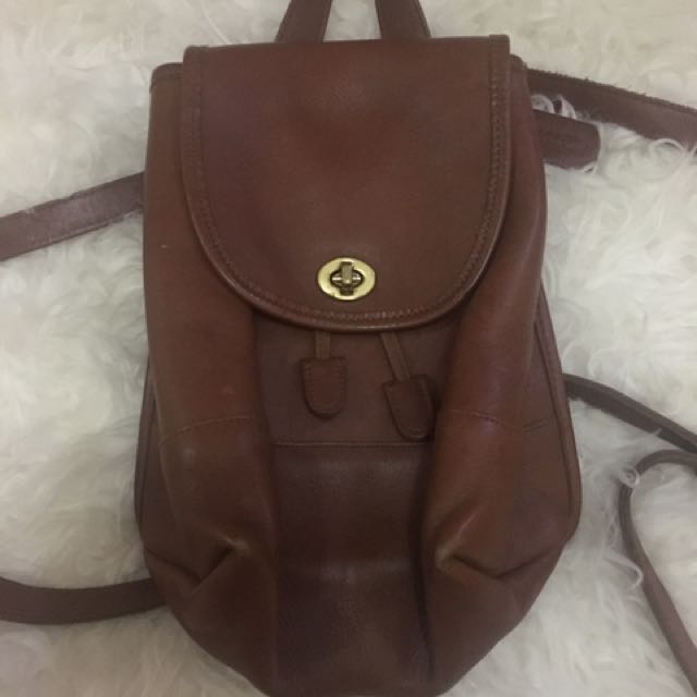 vintage coach mini backpack