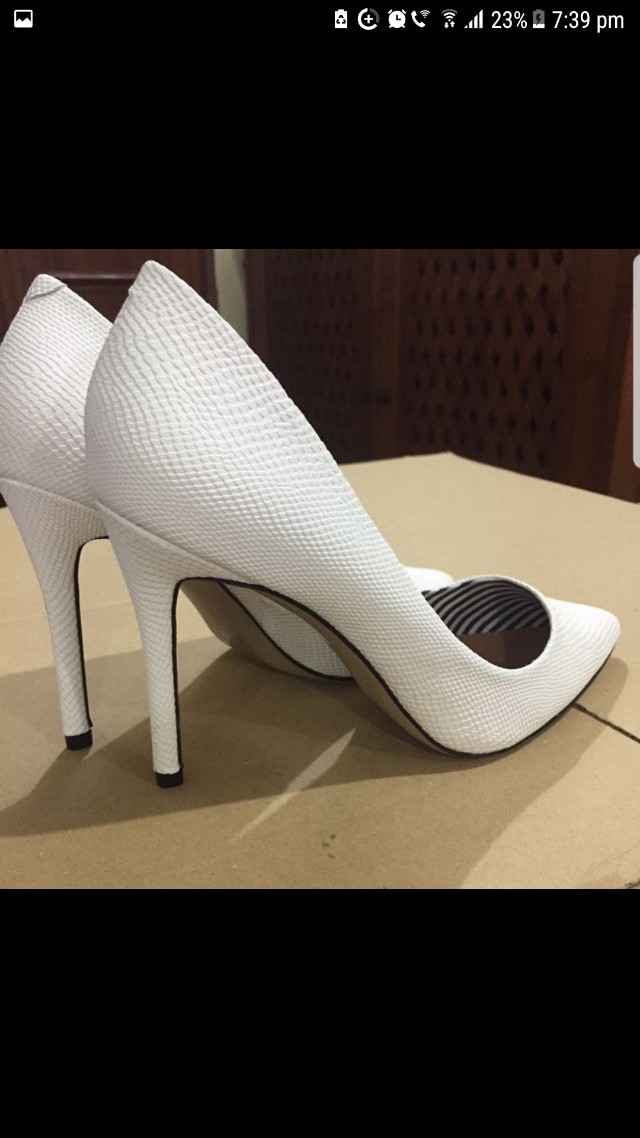 white heels- white shoes