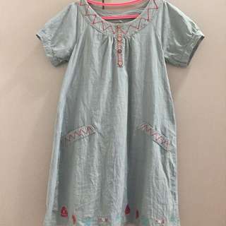 波希米亞刺繡小洋裝