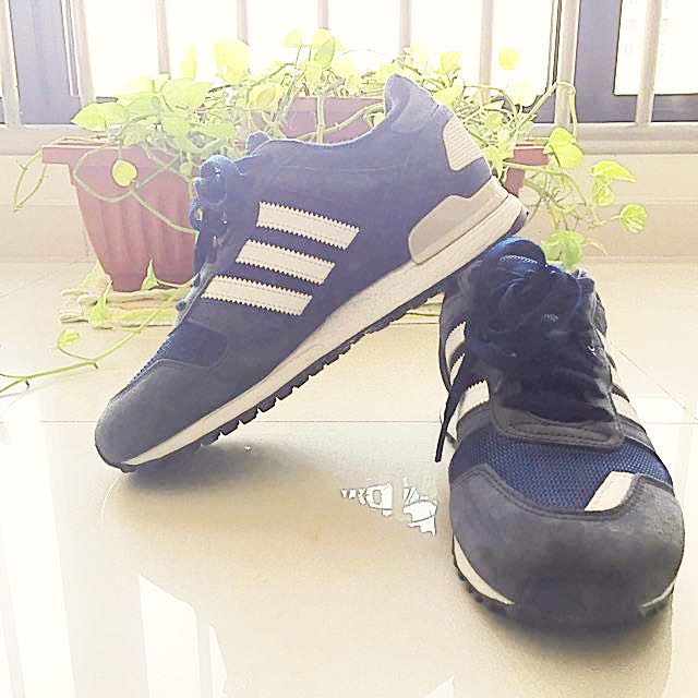 Adidas 3 Streifen Shoes (Blue), Men's 