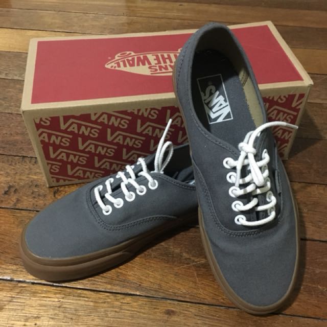 vans gray gumsole