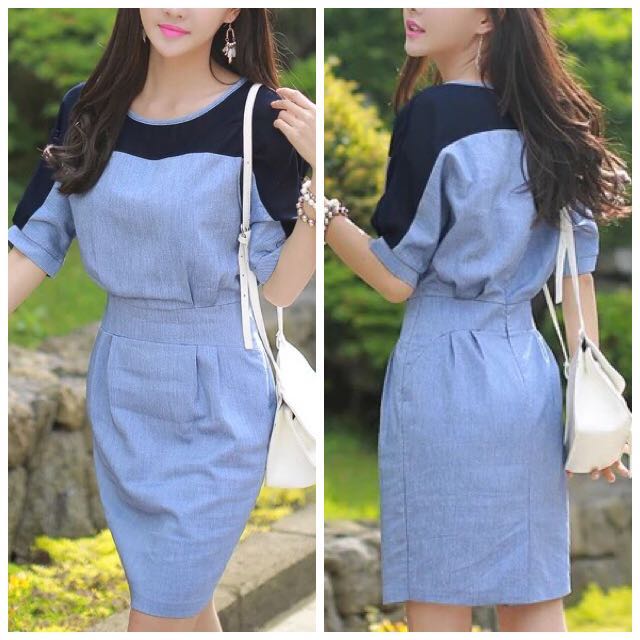 Two tone dresses for work hotsell