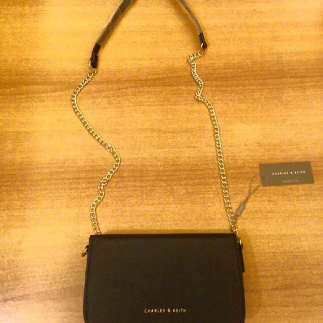 Charles Keith Chain Sling Bag Women S Fashion Bags Wallets On Carousell