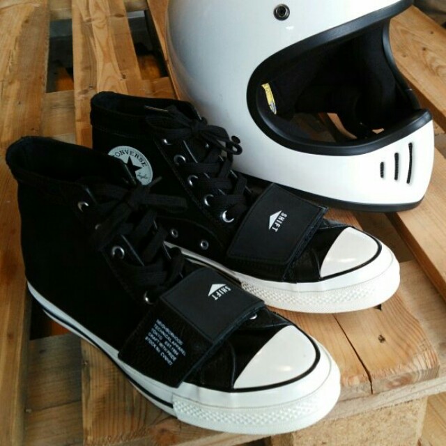 Converse CTAS Motorcycle Hi Neighborhood Foot Strap Black Shift