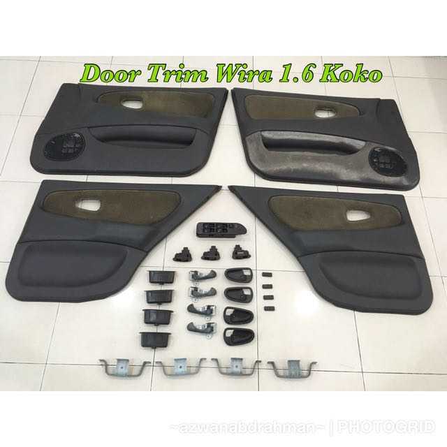 Door Trim Wira Complete Set, Auto Accessories on Carousell