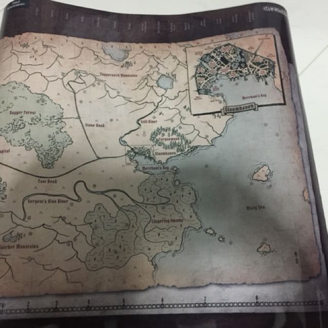 Gloomhaven map, Hobbies & Toys, Toys & Games on Carousell