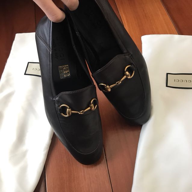 leather horsebit loafer