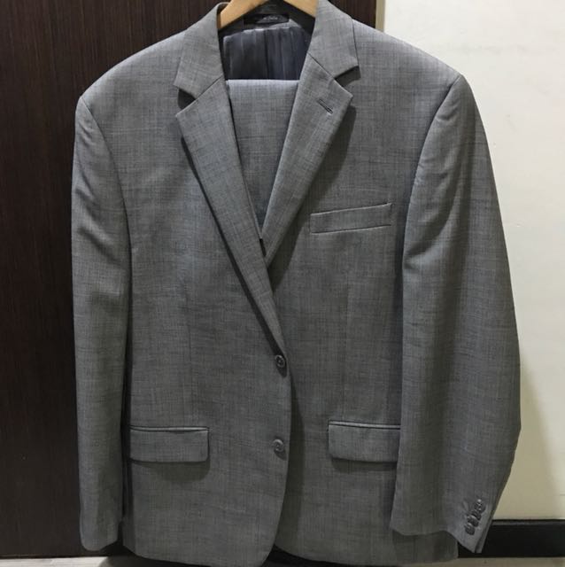 michael kors light grey suit