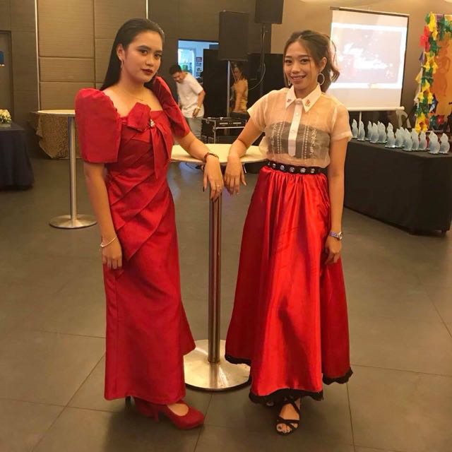 Modern Filipiniana attire