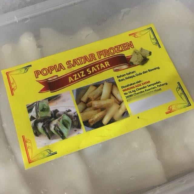 Popia Satar Frozen Asli Dari Warung Aziz Satar Tganu Food Drinks Instant Food On Carousell