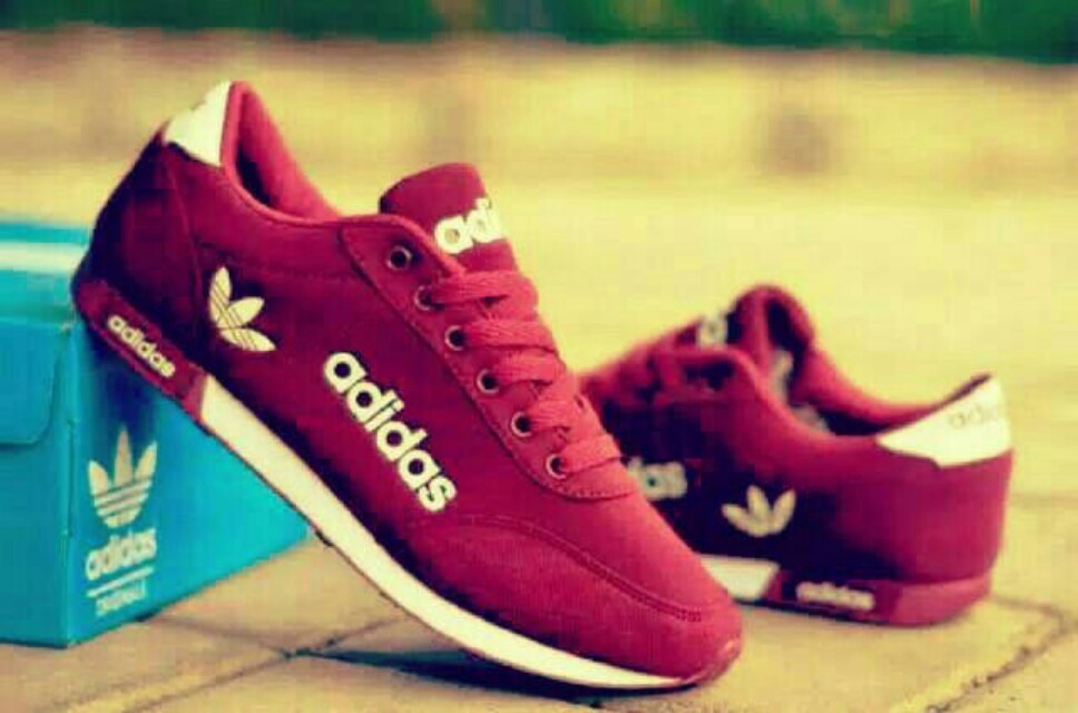 Sepatu Adidas Full Maroon Olshop Fashion Olshop Wanita Di Carousell