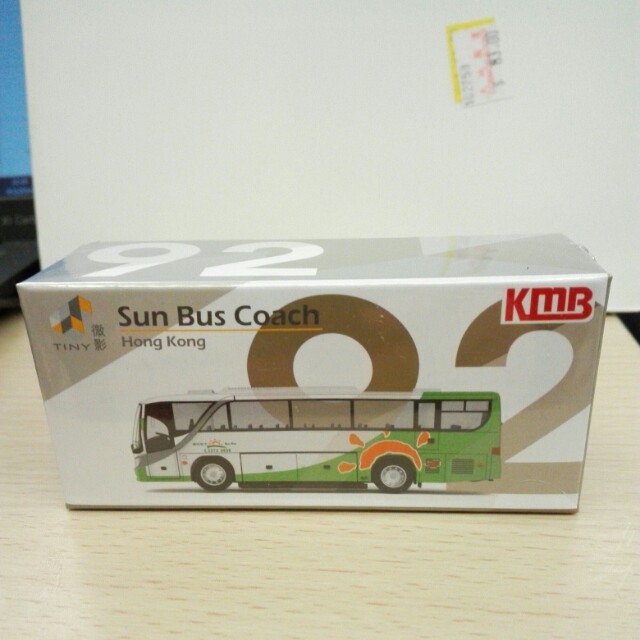 Tiny City Sun Bus Coach 城市 92 合金車仔 — 陽光巴士旅遊巴 