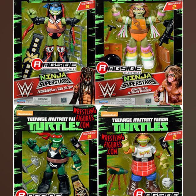 TMNT / WWE Ninja Superstars 2 Complete Set of 4, Hobbies & Toys, Toys