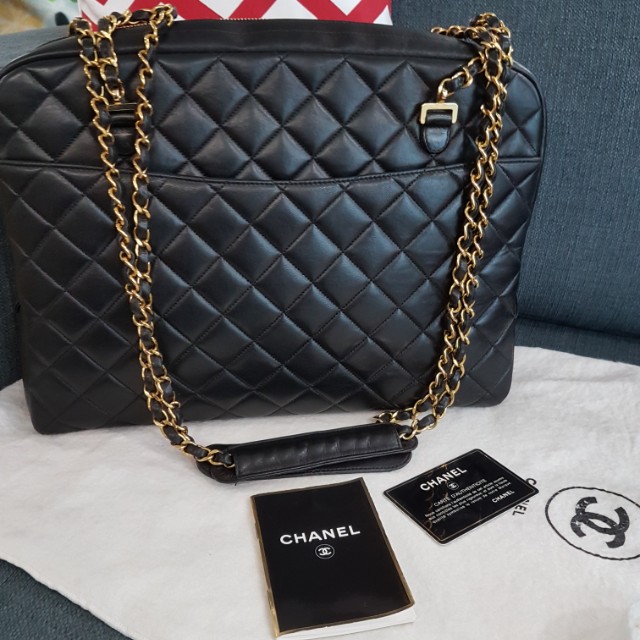 Vintage chanel tote, Luxury, Bags & Wallets on Carousell