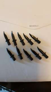 樂高lego人仔配件 - 軍刀 (10pcs不連人仔)