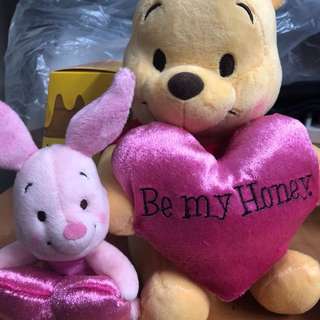 日本限定 情人節winnie the pooh公仔
