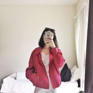 RED HARRINGTON JACKET