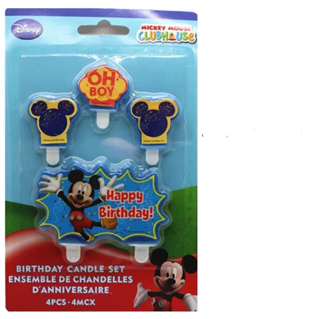 Mickey Party Supplies Birthday Candles Cake Deco Babies Kids On Carousell