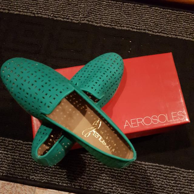 Aerosoles You Betcha Blue Green Leather Women s Fashion Footwear