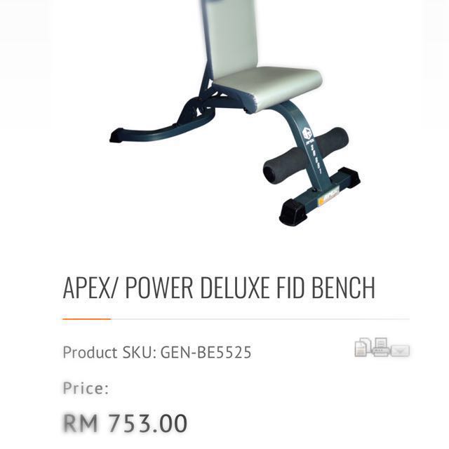 Apex sb681 deluxe adjustable bench sales