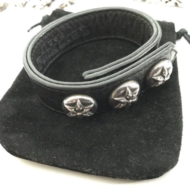 Chrome hearts leather bracelet shop