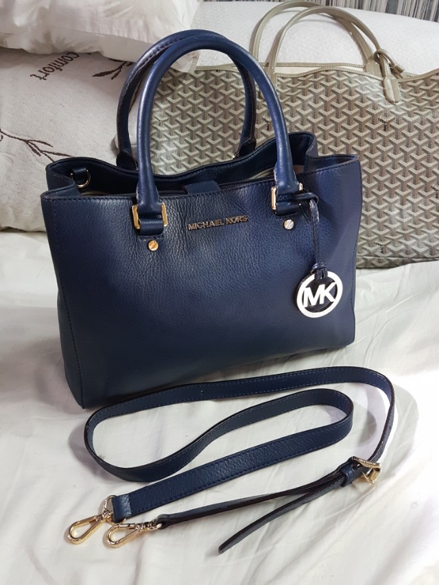 MK blue and black bag outlet