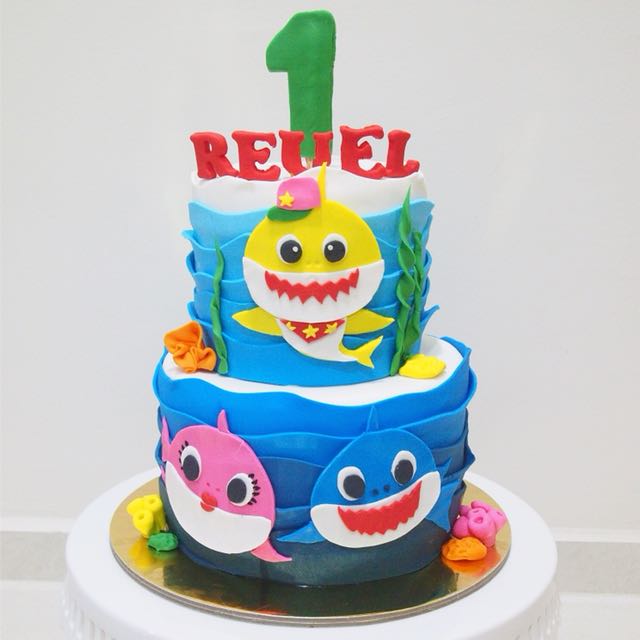 Pinkfong Baby Shark Birthday Cake