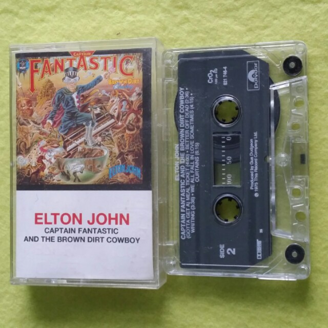 Elton John Captain Fantastic And The Brown Dirt Cowboy Cassette