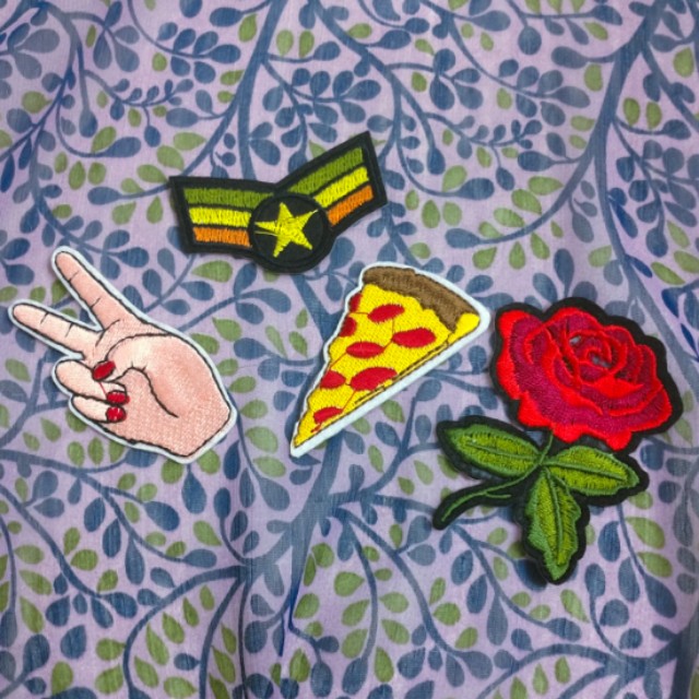 (w/freebie!!) IRON-ON PATCHES, Women's Fashion, Watches &amp; Accessories ...