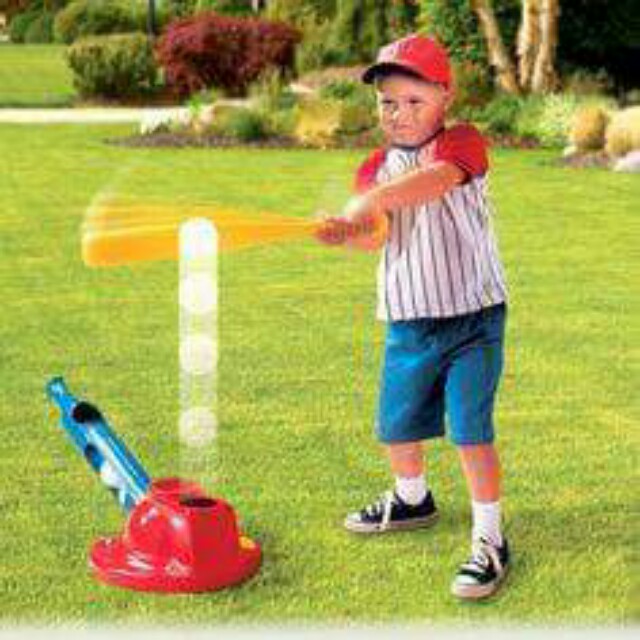 little tikes auto pitch batting trainer