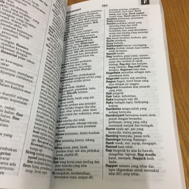 Malay English Dictionary Books Stationery Fiction On Carousell