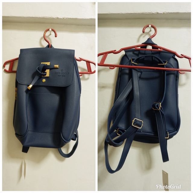 Navy Blue Backpack (Kate Spade Replica), Women's Fashion, Bags & Wallets,  Backpacks on Carousell