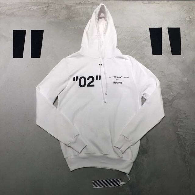 white hoodie xs