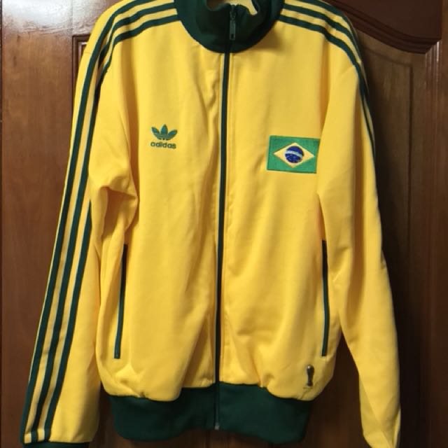 Rare and Adidas Originals Brazil Jacket, Men's Fashion, Tops & Sets, Hoodies on Carousell