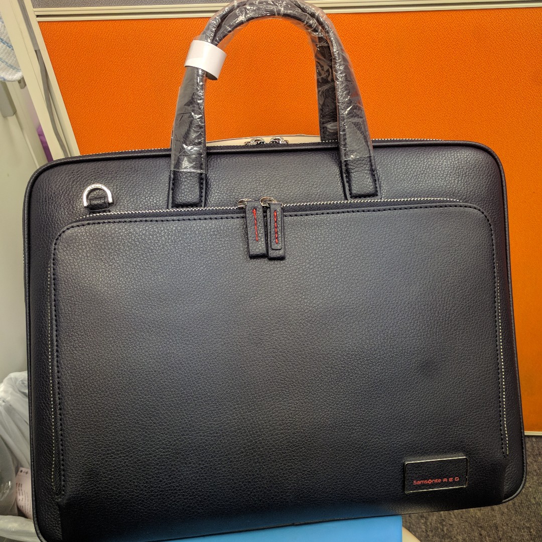 Samsonite RED NEW VICO 2 Slim Briefcase, notebook 袋, 男裝, 袋, 腰