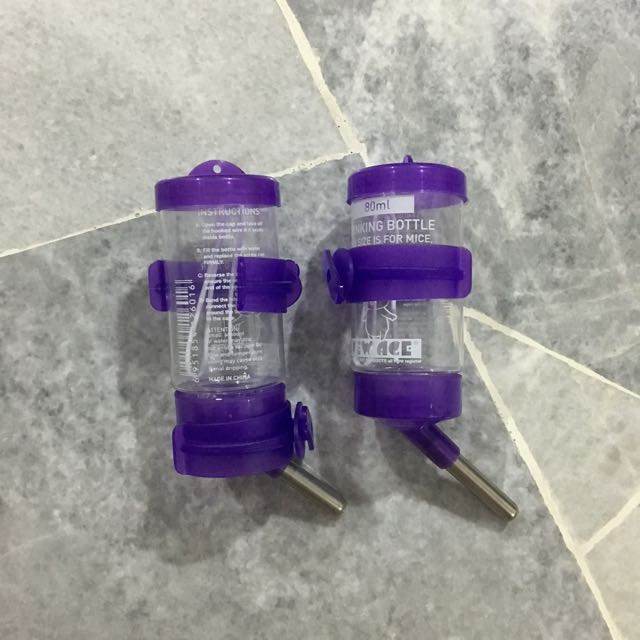 Small animal water bottle 80ml X 2, Pet Supplies, Homes & Other Pet