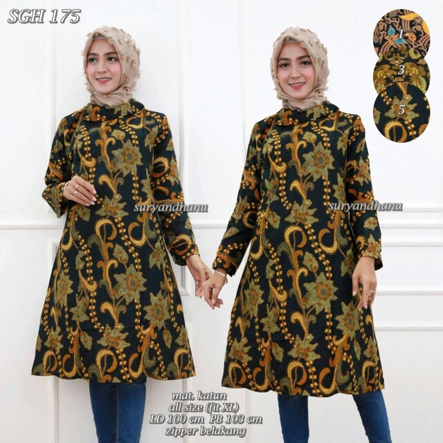  Tunik  batik  Olshop Fashion Olshop Muslim di Carousell