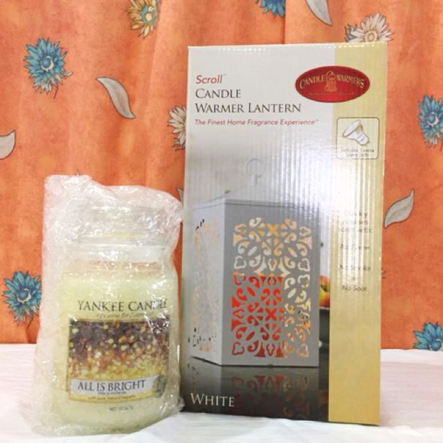 Yankee Candle Scroll Lantern Candle Warmer (White), Furniture & Home Living, Home Decor, Other