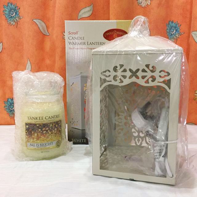 Yankee Candle Scroll Lantern Candle Warmer (White), Furniture & Home Living, Home Decor, Other