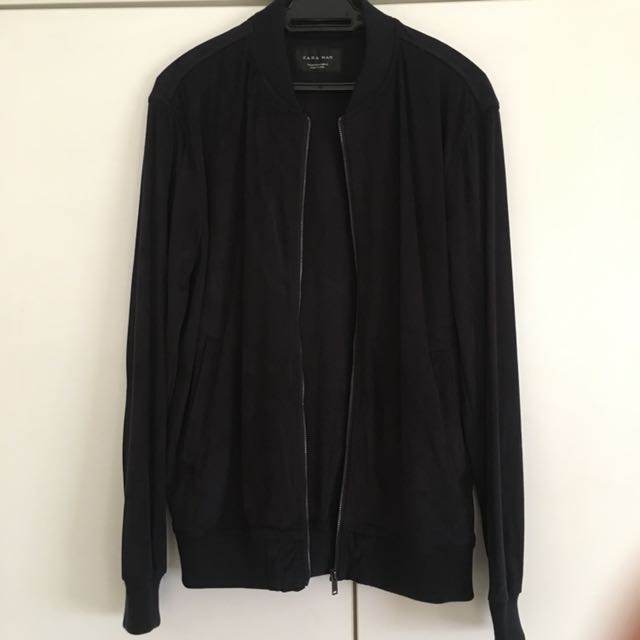 Zara | Jackets & Coats | Zara Faux Suede Jacket Thick Pattern Stitching  Cognac Button Brown Men S | Poshmark