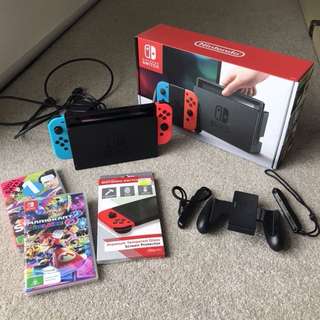 Nintendo Switch Console Neon Plus FREE GAMES！