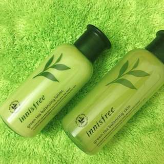 innisfree green tea seed balancing skin & lotion