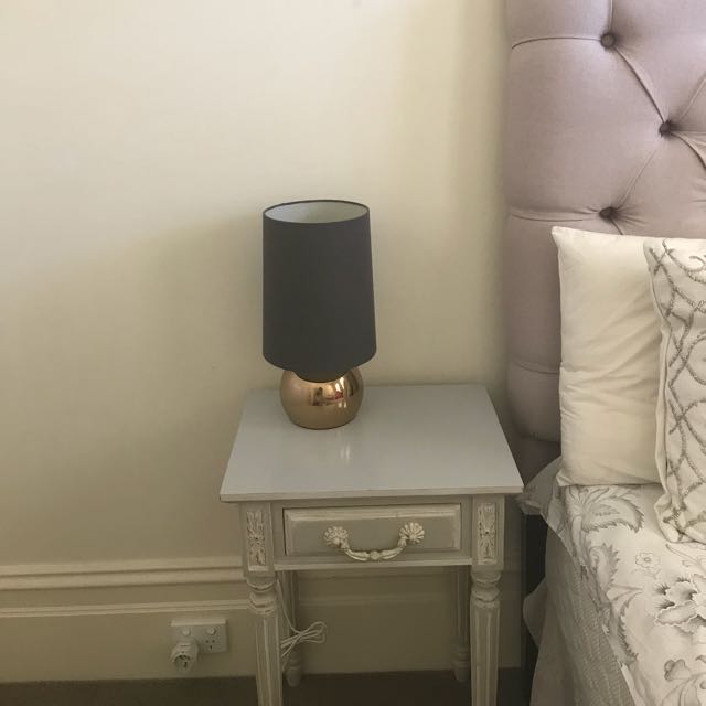 A Pair Of Bedside Table And Lamp Set Home Photo