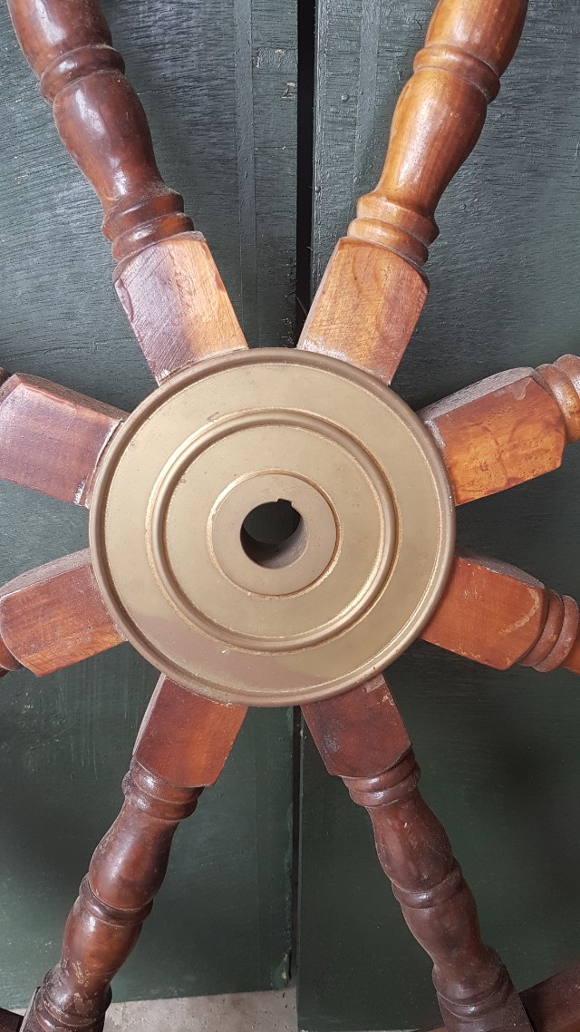 Antique Wooden Wheel, Furniture & Home Living, Home Decor, Vases