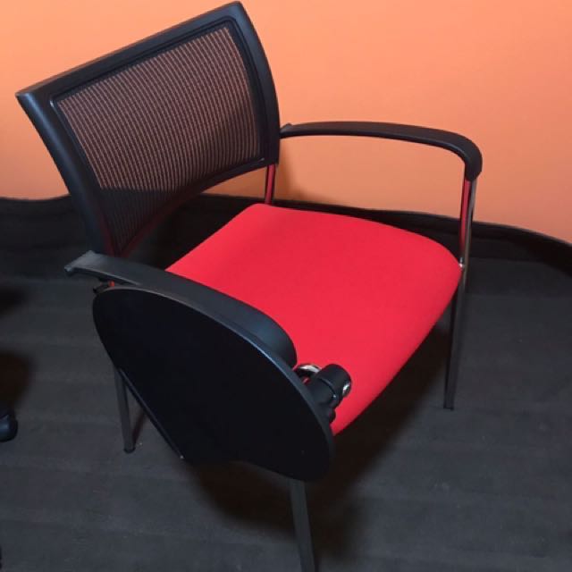 Armed Chair With Side Table Attached Furniture Tables Chairs